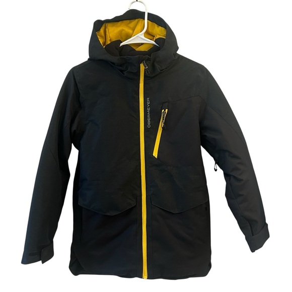Obermeyer Black Ski Snowboarding Winter Jacket Coat Youth Teen Boys Girls Medium